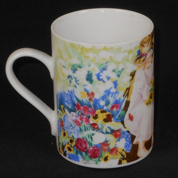 Coffee mug. Vandor Helen Paul Collection colorful floral & children - Picture 3 of 5